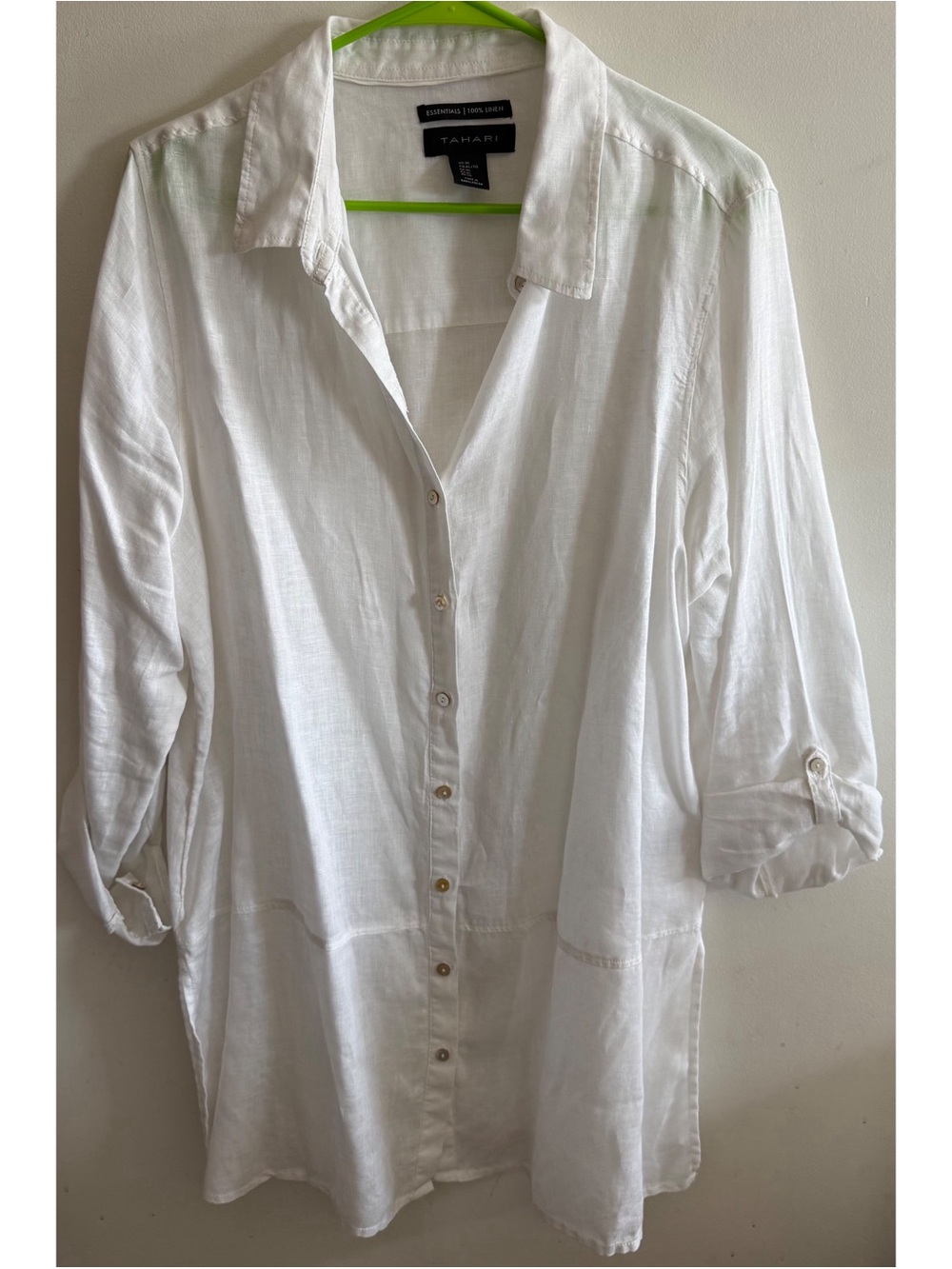 Tahari | oversize linen blouse
